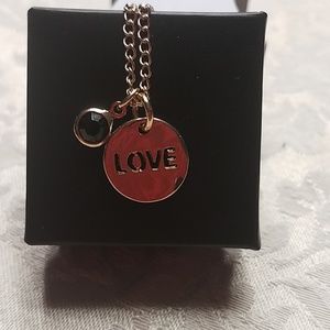 Love charm necklace